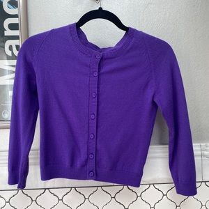 Purple wool theory cardigan